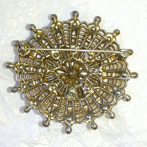 🦋 LITTLE NEMO LACY RHINESTONE PIN BROOCH - Picture 4 of 5